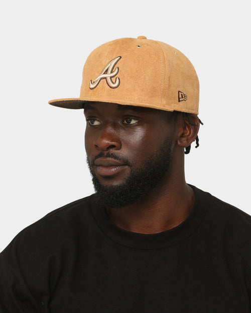 New Era Atlanta Braves 'Wheat/Brown/Gold' Suede 59FIFTY Fitted Wheat