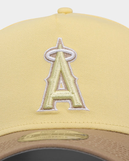 New Era Los Angeles Angels 'Butter Popcorn' 9FORTY A-Frame Snapback Yellow