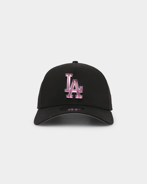 New Era Los Angeles Dodgers 'Crystal Badge' 9FORTY A-Frame Snapback Black/Purple
