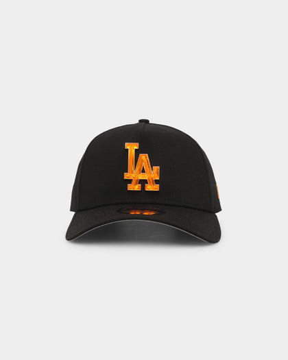 New Era Los Angeles Dodgers 'Crystal Badge' 9FORTY A-Frame Snapback Black/Orange