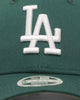 New Era Women's Los Angeles Dodgers 'Pine Green' 9FORTY Casual Strapback Dark Green