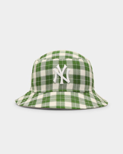 New Era New York Yankees 'Plaid' Bucket Hat Green