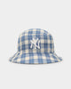 New Era New York Yankees 'Plaid' Bucket Hat Blue+