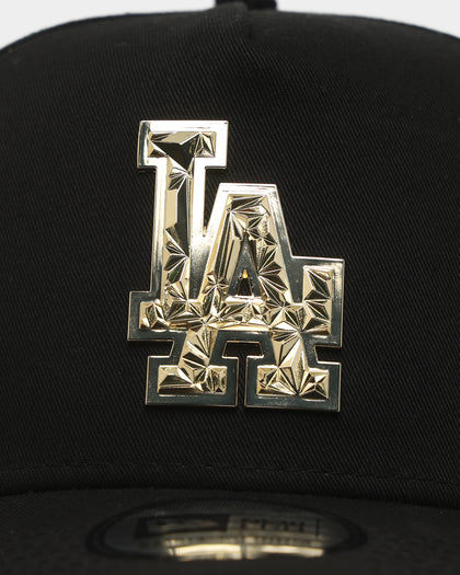 New Era Los Angeles Dodgers 'Fractured Metal' Badge 9FORTY K-Frame Snapback Black