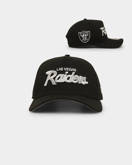 New Era Las Vegas Raiders 'Team Script' 9FORTY A-Frame Snapback Black
