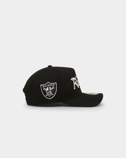 New Era Las Vegas Raiders 'Team Script' 9FORTY A-Frame Snapback Black