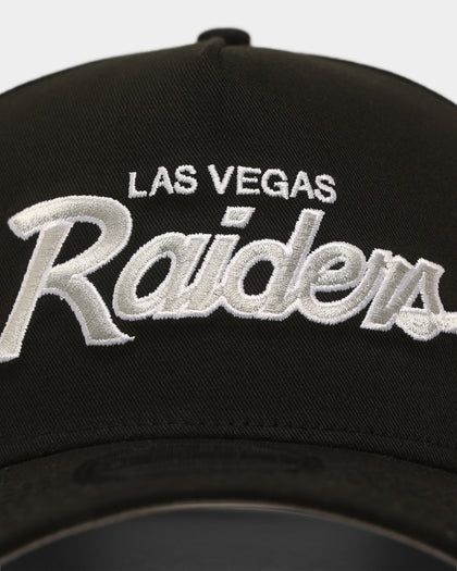 New Era Las Vegas Raiders 'Team Script' 9FORTY A-Frame Snapback Black