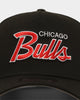 New Era Chicago Bulls 'Team Script' 9FORTY A-Frame Snapback Black