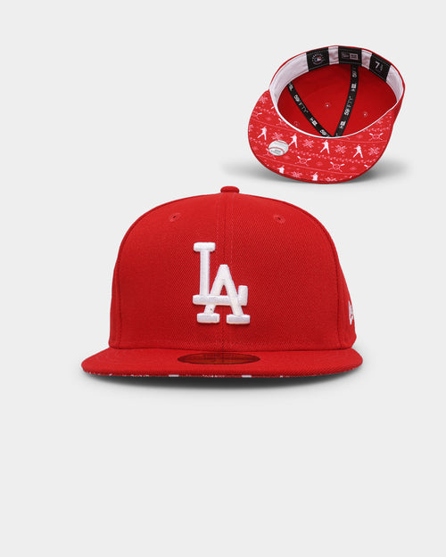 New Era Los Angeles Dodgers 'Fairisle' 59FIFTY Fitted Red/White