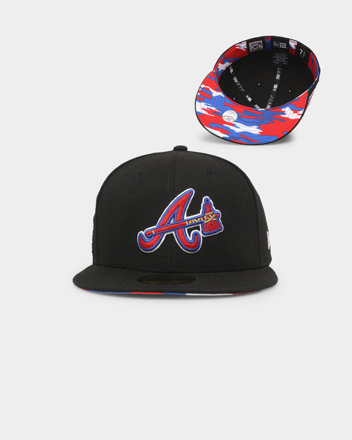 New Era Atlanta Braves 'Camo Underbrim' 59FIFTY Fitted Black