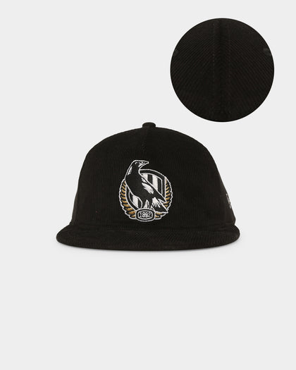 New Era Collingwood Magpies 'AFL 2023 Team Corduroy' Golfer Snapback Black