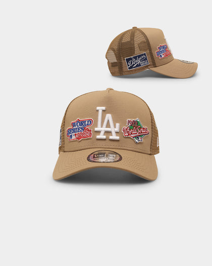 New Era Los Angeles Dodgers 'World Series Multi Logo' 9FORTY K-Frame Snapback Tumbleweed