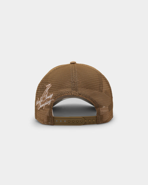 New Era Los Angeles Dodgers 'World Series Multi Logo' 9FORTY K-Frame Snapback Tumbleweed