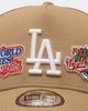 New Era Los Angeles Dodgers 'World Series Multi Logo' 9FORTY K-Frame Snapback Tumbleweed