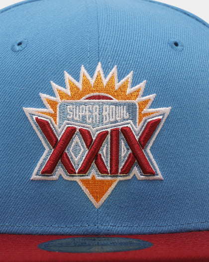 New Era San Francisco 49ers '1995 Super Bowl' 59FIFTY Fitted Pastel Blue