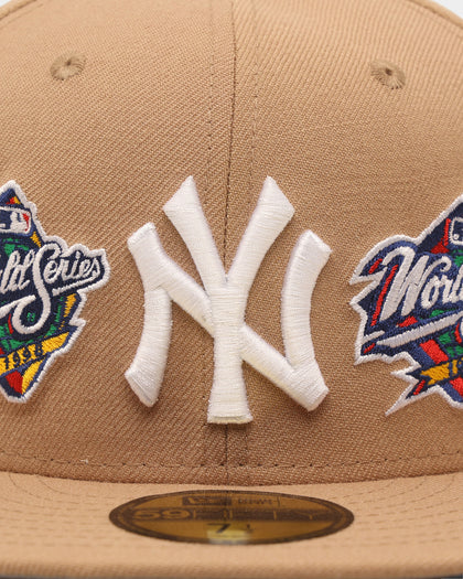 New Era New York Yankees 'World Series Multi Logo' 59FIFTY Fitted Tumbleweed