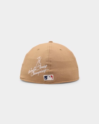 New Era Los Angeles Dodgers 'World Series Multi Logo' 59FIFTY Fitted Tumbleweed
