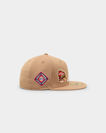 New Era Atlanta Braves 'World Series Multi Logo' 59FIFTY Fitted Tumbleweed
