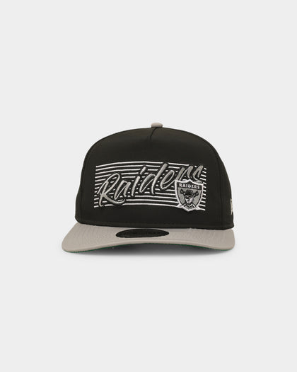 New Era Oakland Raiders 'Retro Block Script' Golfer Snapback Black