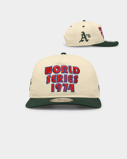 New Era Oakland Athletics '1970s World Series Through The Decades' 1974 World Series Golfer Snapback Chrome White