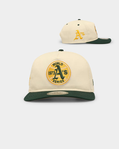 New Era Oakland Athletics '1970s World Series Through The Decades' 1973 World Series Golfer Snapback Chrome White