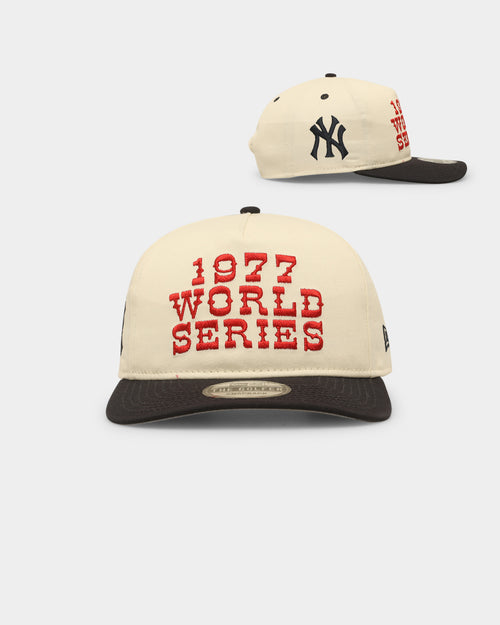 New Era New York Yankees '1970s World Series Through The Decades' 1977 World Series Golfer Snapback Chrome White