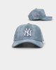 New Era New York Yankees 'Sky Blue Washed Suede' 9FORTY A-Frame Snapback Pastel Blue