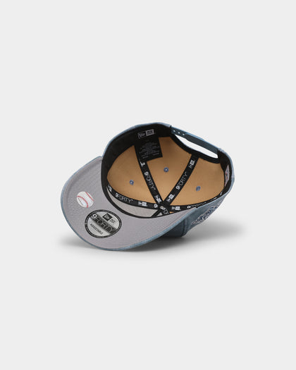 New Era New York Yankees 'Sky Blue Washed Suede' 9FORTY A-Frame Snapback Pastel Blue