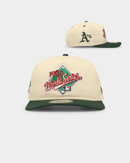 New Era Oakland Athletics '1980s World Series Through The Decades' 1989 World Series Golfer Snapback Chrome White/Original Team Colours