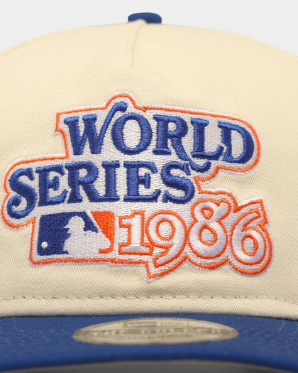 New Era New York Mets '1980s World Series Through The Decades' 1986 World Series Golfer Snapback Chrome White/Original Team Colours