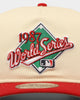 New Era Minnesota Twins '1980s World Series Through The Decades' 1987 World Series Golfer Snapback Chrome White/Original Team Colours