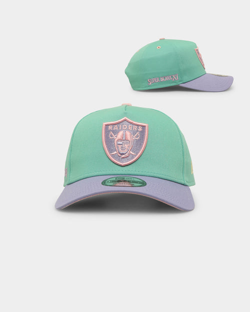 New Era Oakland Raiders 'Easter Sky' 9FORTY A-Frame Snapback Turquoise