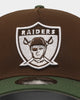 New Era Oakland Raiders 'Beef & Broccoli' 9FORTY A-Frame Snapback Dark Brown