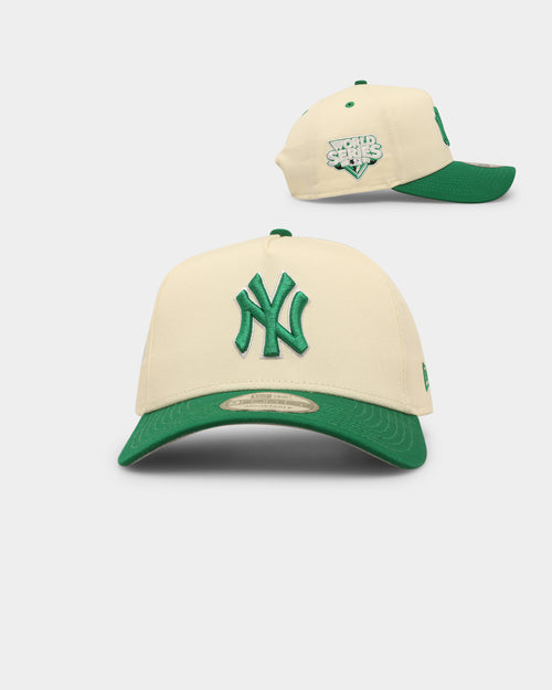 New Era New York Yankees 'Lucky Green' 9FORTY A-Frame Snapback Chrome White