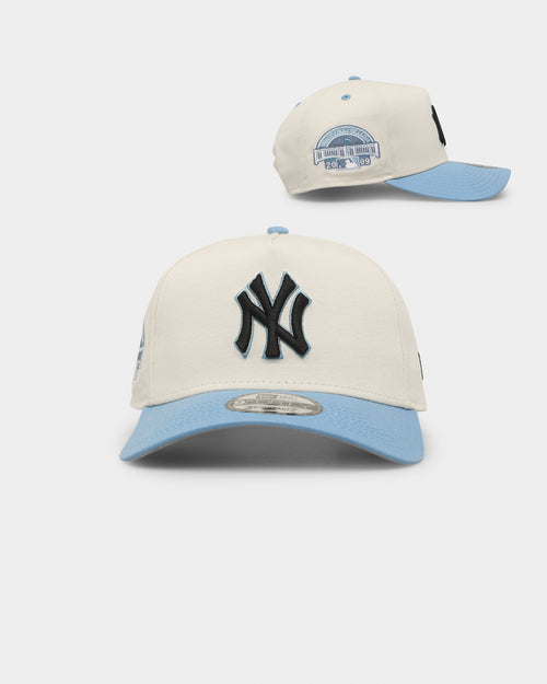 New Era New York Yankees 'Chrome University Blue' 9FORTY A-Frame Snapback Chrome White