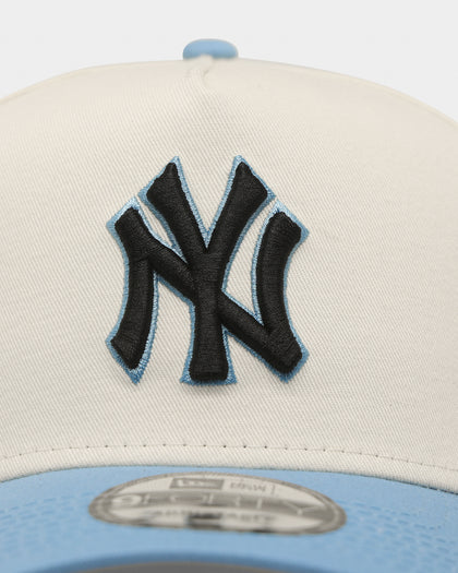 New Era New York Yankees 'Chrome University Blue' 9FORTY A-Frame Snapback Chrome White