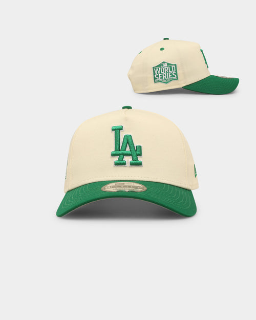 New Era Los Angeles Dodgers 'Lucky Green' 9FORTY A-Frame Snapback Chrome White