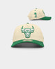 New Era Chicago Bulls 'Lucky Green' 9FORTY A-Frame Snapback Chrome White