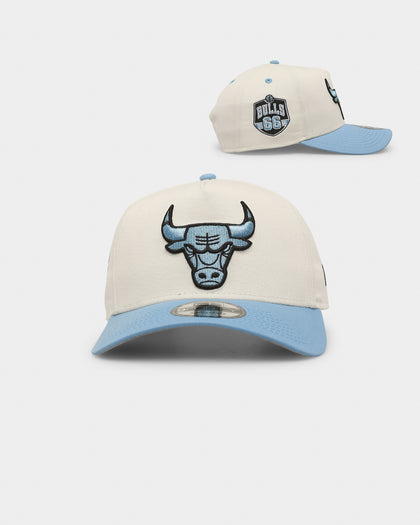 New Era Chicago Bulls 'Chrome University Blue' 9FORTY A-Frame Snapback Chrome White