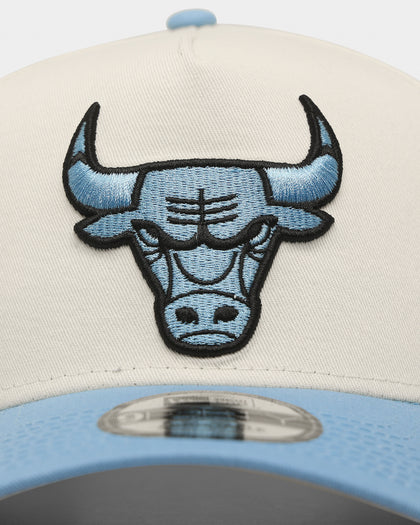 New Era Chicago Bulls 'Chrome University Blue' 9FORTY A-Frame Snapback Chrome White