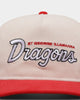 New Era St George Illawara Dragons 'NRL Retro Script Corduroy' Golfer Snapback Chrome White