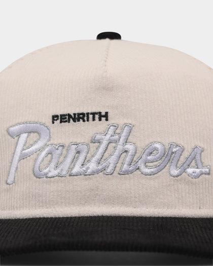 New Era Penrith Panthers 'NRL Retro Script Corduroy' Golfer Snapback Chrome White