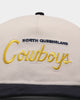 New Era North Queensland Cowboys 'NRL Retro Script Corduroy' Golfer Snapback Chrome White