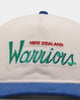 New Era New Zealand Warriors 'NRL Retro Script Corduroy' Golfer Snapback Chrome White
