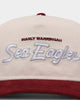 New Era Manly Sea Eagles 'NRL Retro Script Corduroy' Golfer Snapback Chrome White