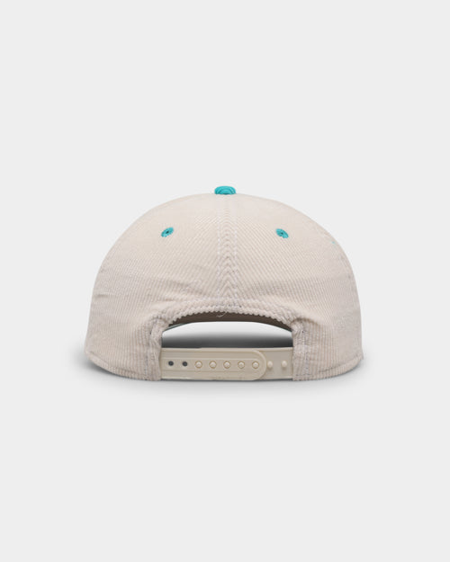 New Era Miami Dolphins 'Chrome Corduroy Throwback Script' Golfer Snapback Chrome White