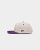 New Era Los Angeles Lakers 'Chrome Corduroy Throwback Script' Golfer Snapback Chrome White