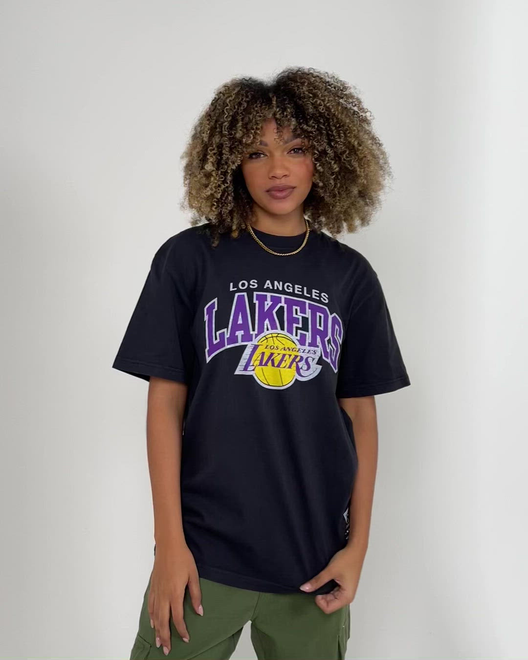 Mitchell & Ness Los Angeles Lakers Vintage Arch Short Sleeve