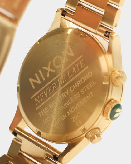 Nixon Men's Sentry Chrono Gold/Green