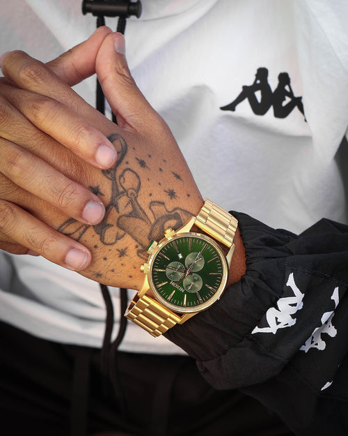 Nixon Men's Sentry Chrono Gold/Green